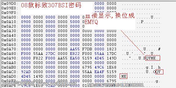 08款标致307和凯旋BSI密码位